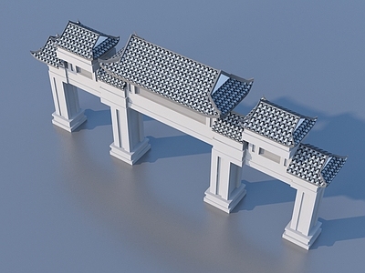 现代风格建筑 牌坊 古代牌坊