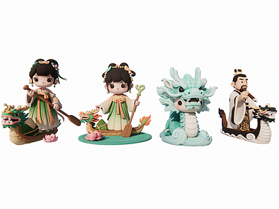 现代其他摆件 端午节小品