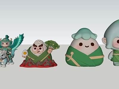 现代其他摆件 端午节小品