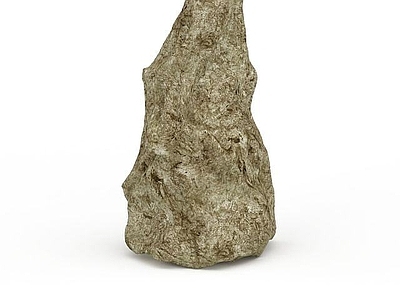 现代其他景观小品 公园装饰石头