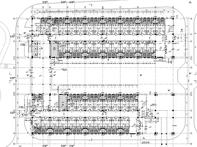 新中式学校建筑 宿舍 施工图