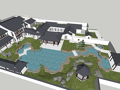 新中式中式四合院 四合院