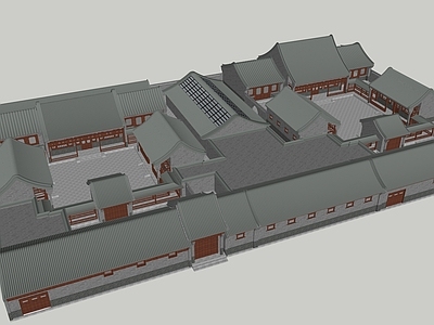 中式新中式四合院 四合院