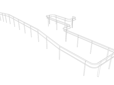 现代扶手 残疾人双层扶手 白色栏杆