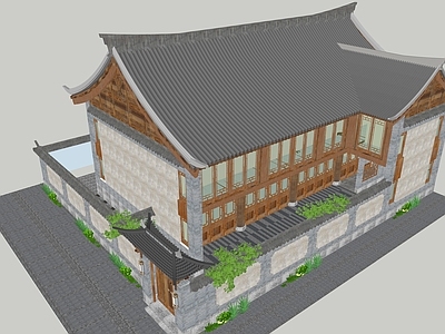 新中式中式四合院 四合院