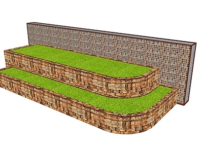 现代其他小品 现代叠级种植池