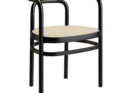 新中式极简餐椅 Fritz Hansen 餐椅 扶手椅 藤椅