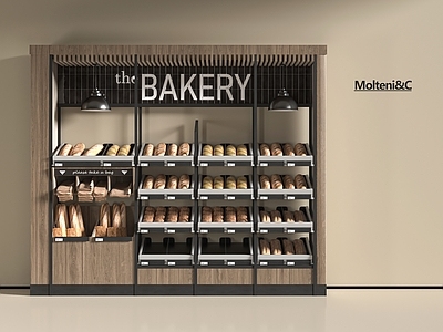 现代甜品面包店 蛋糕店 面包店 甜品店 面包店展柜