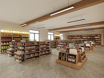 现代超市 现代超市 便利店 超市货架 超市柜
