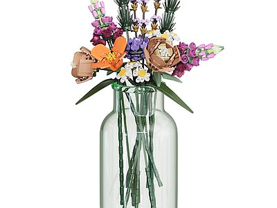 现代极简花艺 花瓶 花艺 花束 塑料花