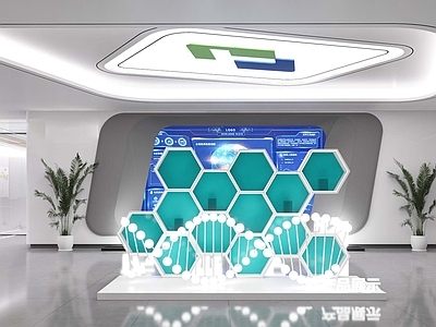 现代办公大厅 现代科技前厅