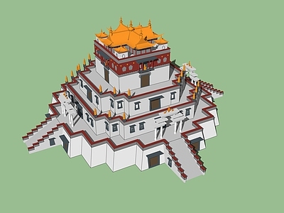 禅意寺庙建筑 寺庙