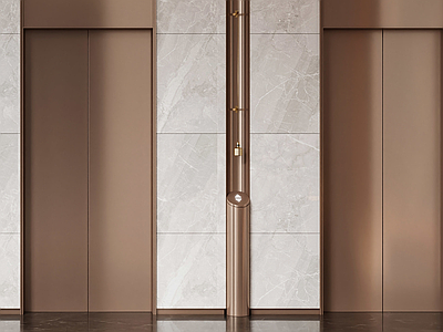 现代轻奢电梯间 现代大厅电梯门 办公电梯间 酒店电梯间 电梯按键