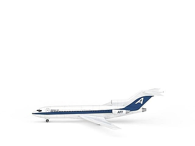 现代白色航空飞机