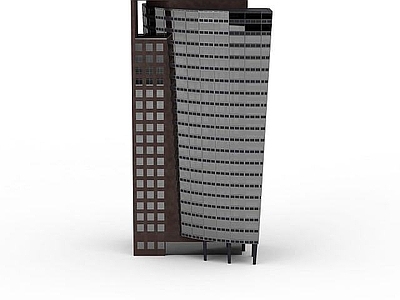 现代灰色办公大厦