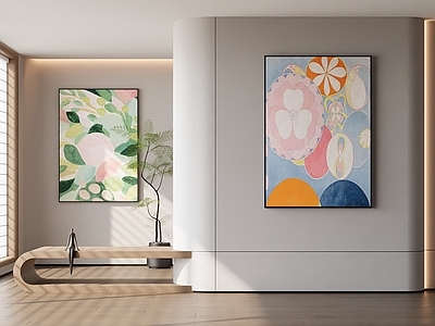 北欧原木挂画 客厅挂画 卧室挂画 多巴胺挂画 小清新
