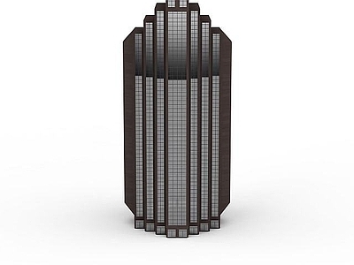 现代褐色异形大楼
