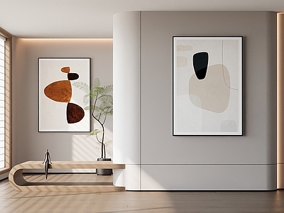 现代北欧挂画 书房挂画 客厅挂画 办公室挂画 玄关挂画