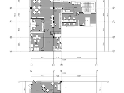 现代医院 眼科诊所 平面布置图 施工图