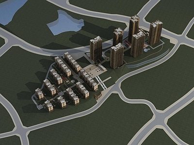 欧式小高层住宅楼 欧式住宅小区