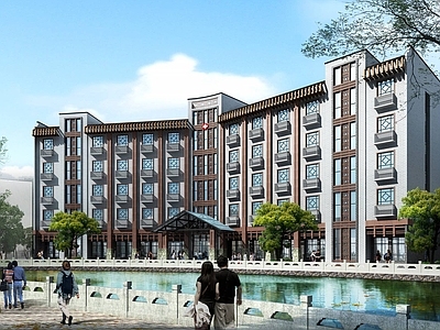 中式其他公共建筑 中式医院 医院建筑