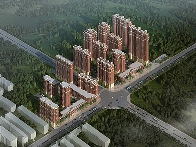欧式小高层住宅楼 东方国际 欧式住宅小区 高层住宅