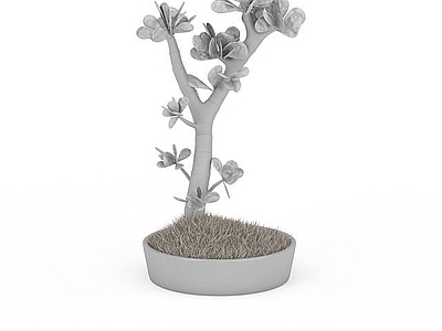 现代花瓶盆栽