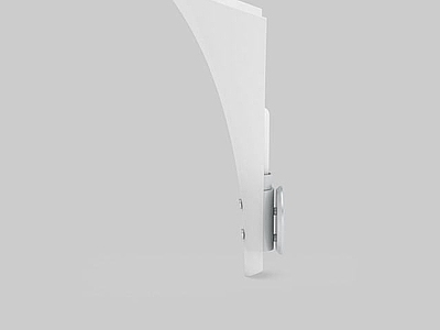 现代白色花状灯具