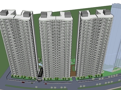 现代高层住宅 高层住宅