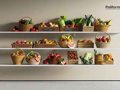 水果蔬菜 水果蔬菜 西瓜辣椒 菜篮子 芹菜白菜 洋葱苹果