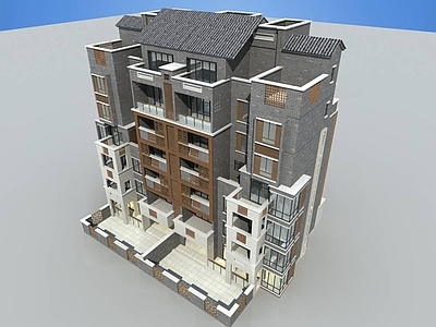 现代多层住宅楼 多层花园洋房 多层住宅