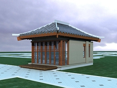 中式木屋 中式小建筑 小木屋