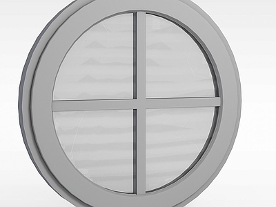 现代圆形十字窗