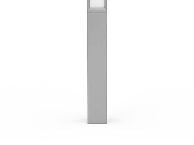 现代方柱路灯