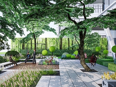 现代办公景观 现代园区景观 现代办公景观 现代示范区景观 现代工厂景观