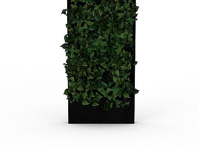 现代挂件 现代绿植背景墙