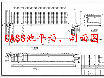 水处理 CASS池 施工图