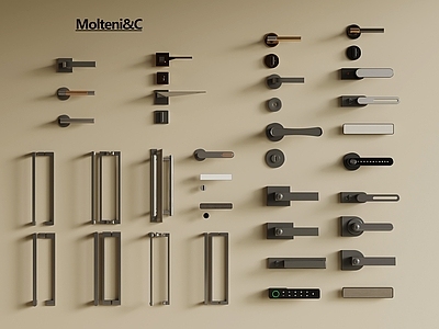 锁 钥匙 现代门把手 智能密码锁