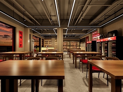 现代工业烧烤烤肉店 烧烤店 龙虾烧烤 烧烤烤肉店