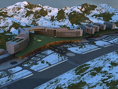 现代酒店外观 大酒店雪景 酒店建筑