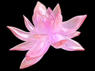 花 水晶莲花 水晶灯 睡莲 水晶莲花灯