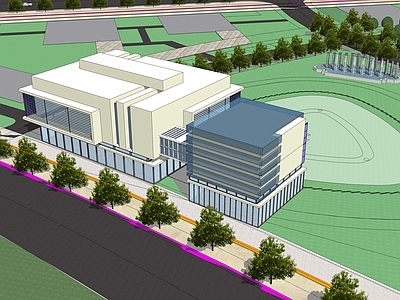 现代风格建筑 多层建筑