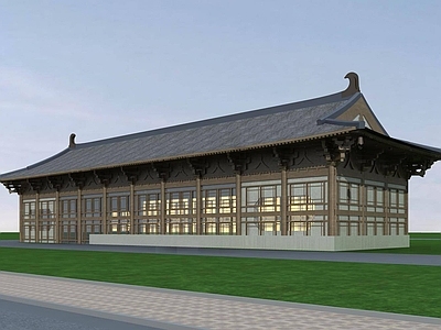中式古建 中式小建筑 宫殿 中式古建筑