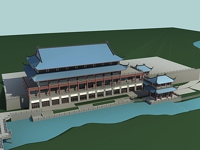 中式古建 古建 楼阁建筑
