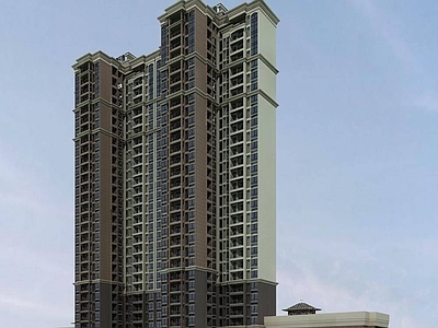 简欧小高层住宅楼 商业住宅楼