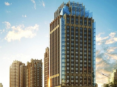 欧式小高层住宅楼 高层办公楼 酒店办公楼