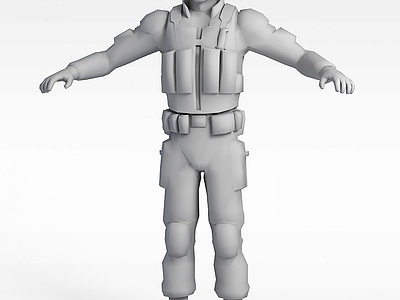 现代男士兵