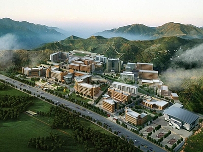 现代学校外观 学校建筑