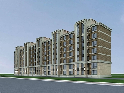 欧式小高层住宅楼 欧式多层住宅楼