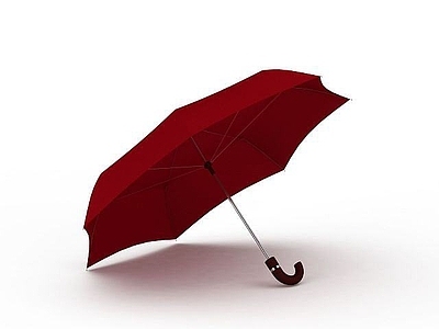 现代红色雨伞